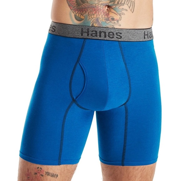 Hanes Men's Comfort Flex Fit Ultra Soft Cotton Stretch Boxer Briefs, 3 Pack, x 2 - Picture 4 of 8
